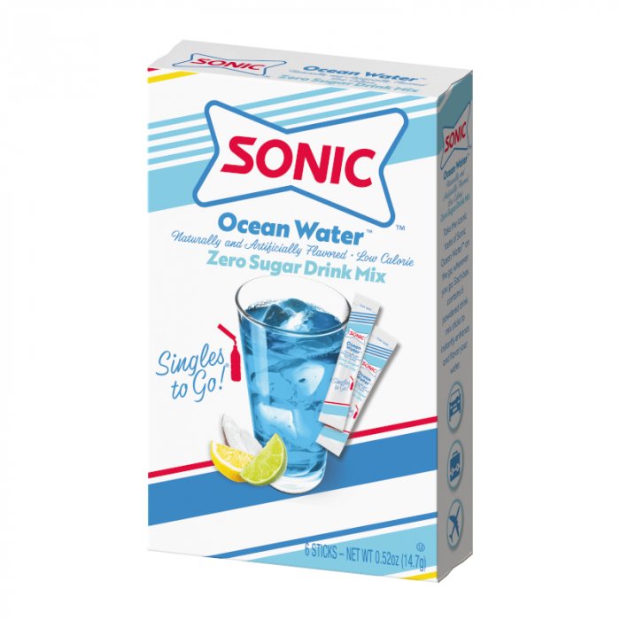 Sonic Zero Sugar Singles to Go Ocean Water 6 pack 21.2g - Candy Mail UK