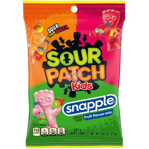 Sour Patch Kids Snapple Peg Bag 227g - Candy Mail UK