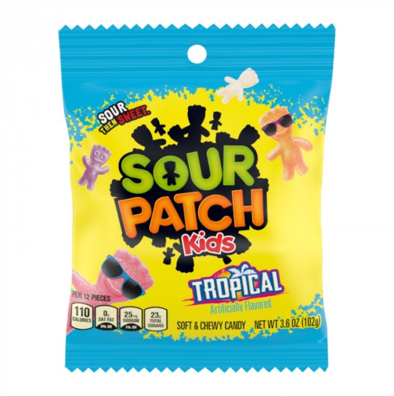 Sour Patch Kids Tropical Bag 102g - Candy Mail UK