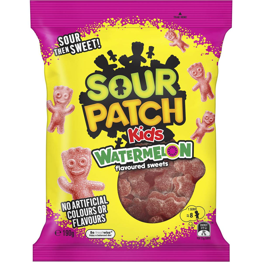 Sour Patch Kids Watermelon (Australia) 190g - Candy Mail UK