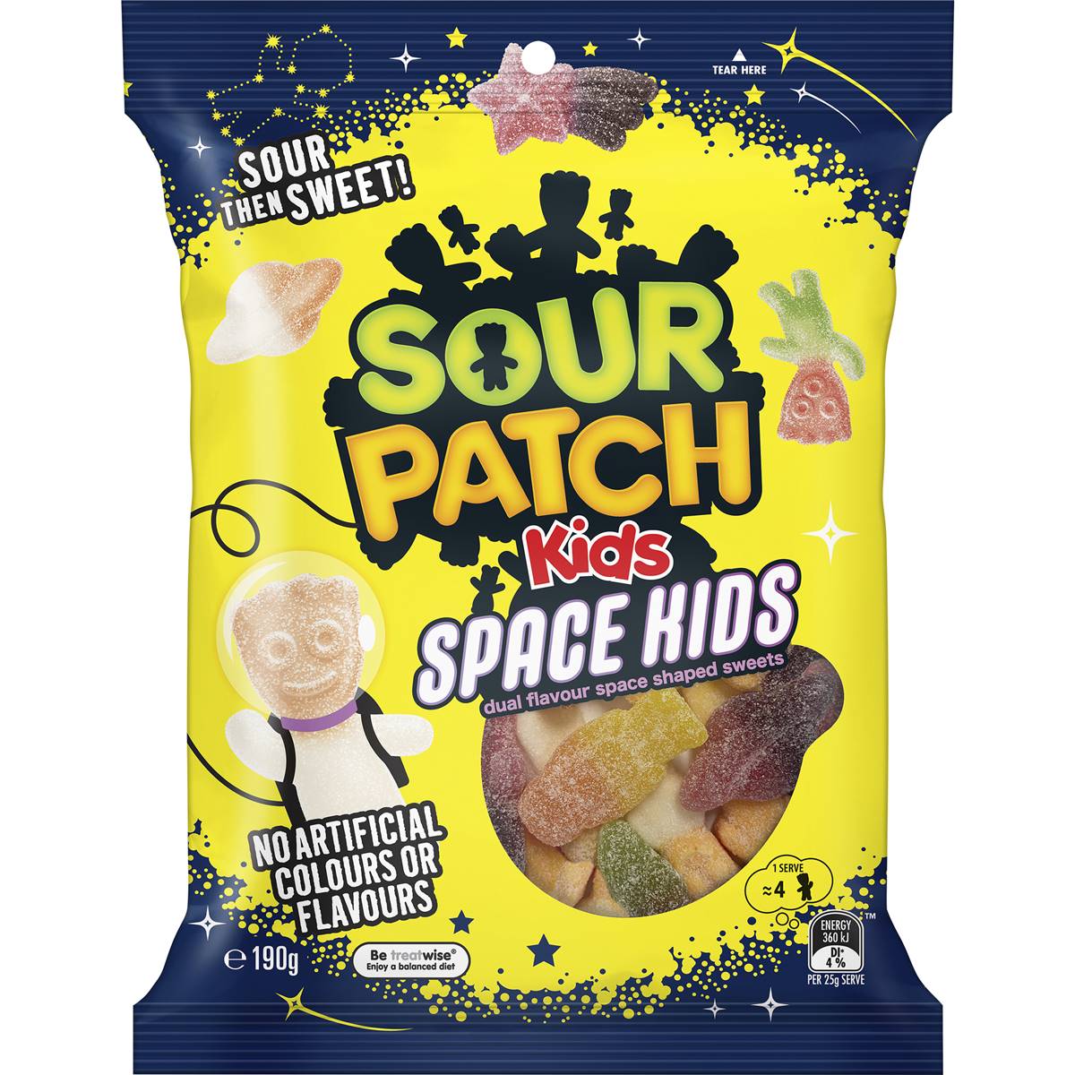 Sour Patch Space Kids (Australia) 190g - Candy Mail UK