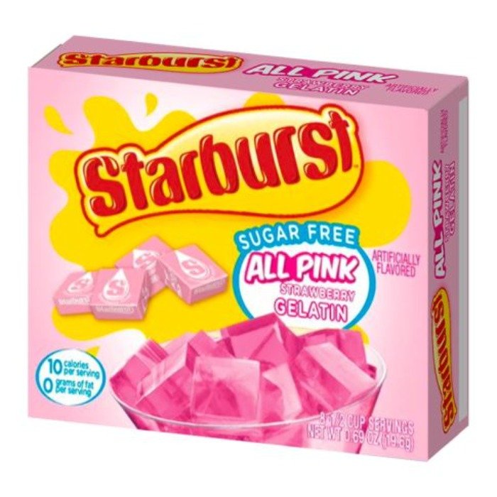 Starburst Sugar Free All Pink Gelatin 19.6 - Candy Mail UK