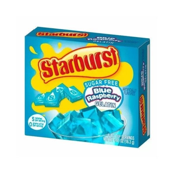 Starburst Sugar Free Blue Raspberry Gelatin 18.3g - Candy Mail UK