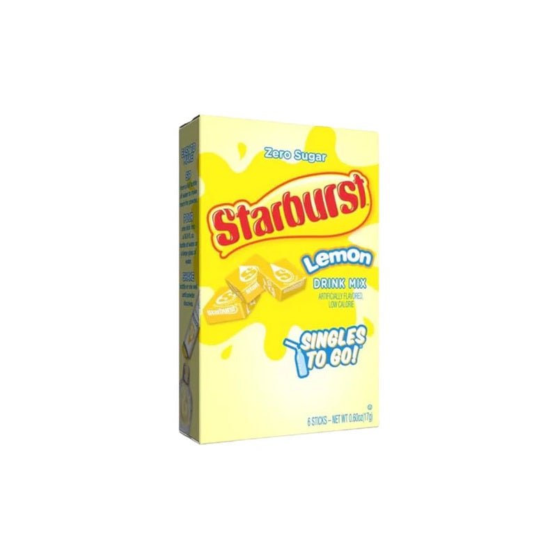 Starburst Zero Sugar Drink Mix Lemon 17g - Candy Mail UK