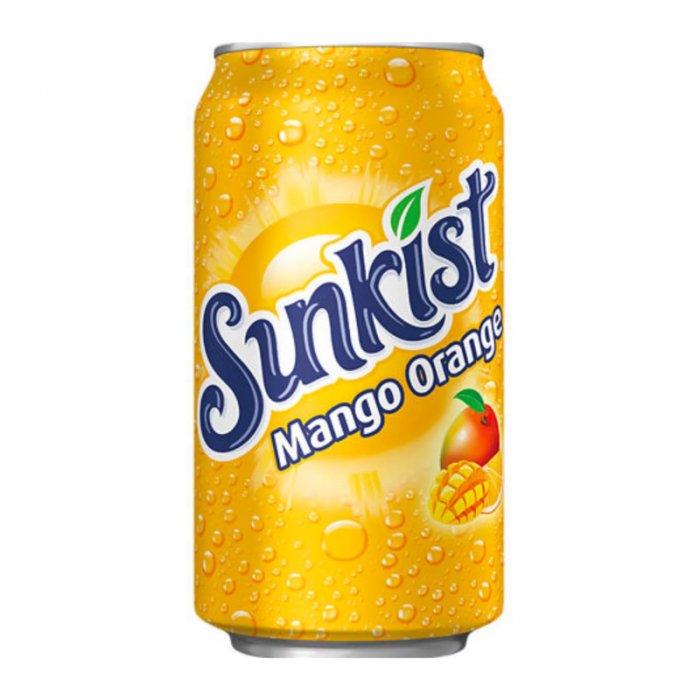 Sunkist Mango Orange Soda 355ml - Candy Mail UK