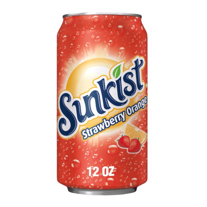 Sunkist Strawberry Orange 355ml - Candy Mail UK