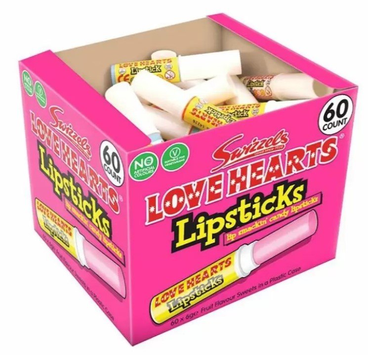 Swizzels Love Hearts Candy Lipstick 6g - Candy Mail UK