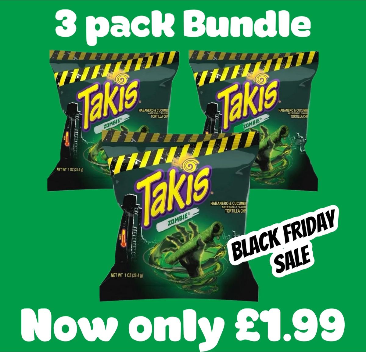 Takis Zombie Bundle 3 Pack - Candy Mail UK