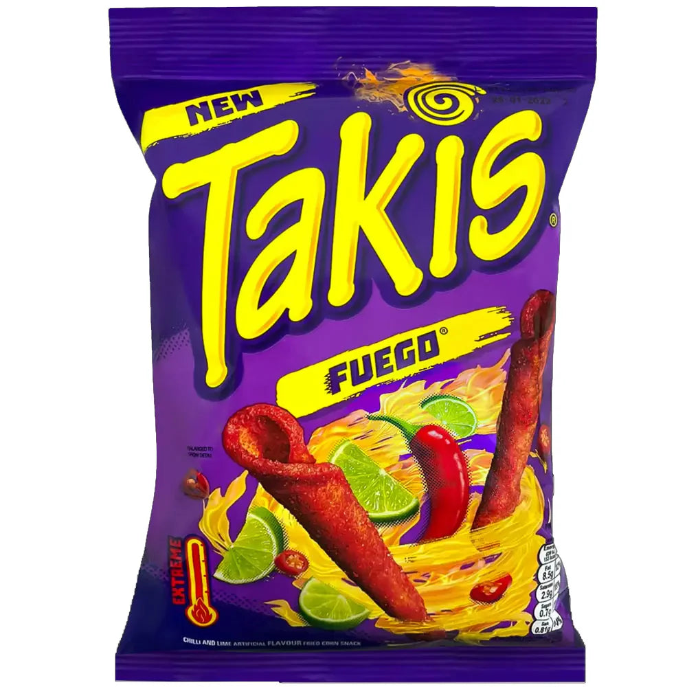 Chips de maïs roulées Takis Fuego 180 g