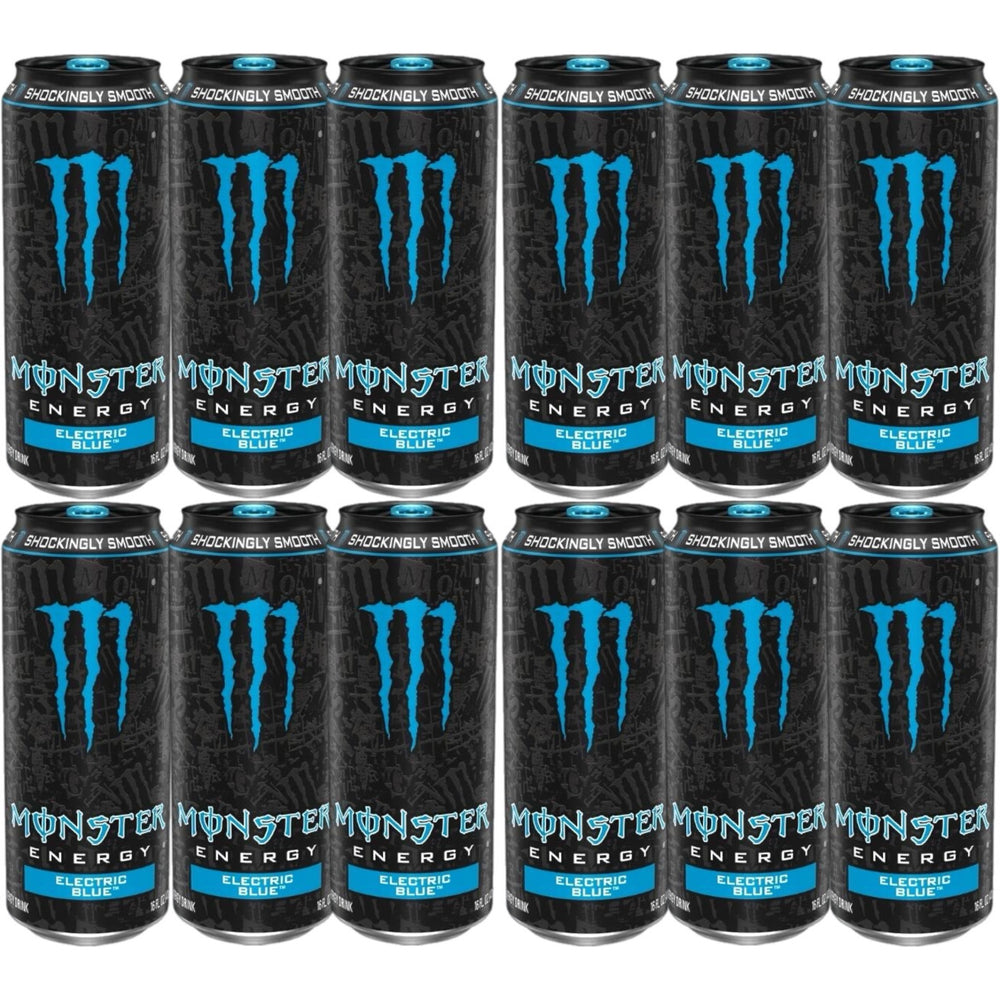 12 Pack Monster Energy Electric Blue USA 12 x 473ml