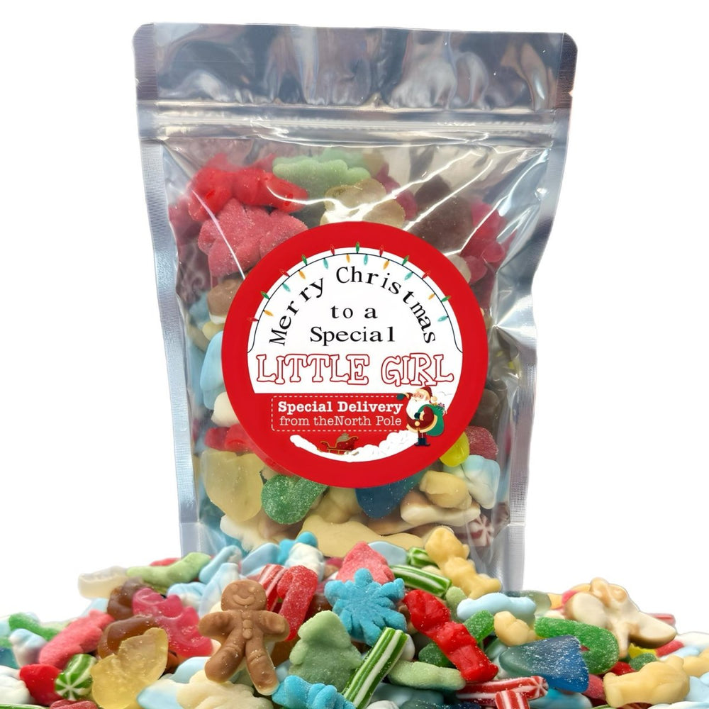 To A Special Little Girl Christmas Treat Mix 250g - Candy Mail UK