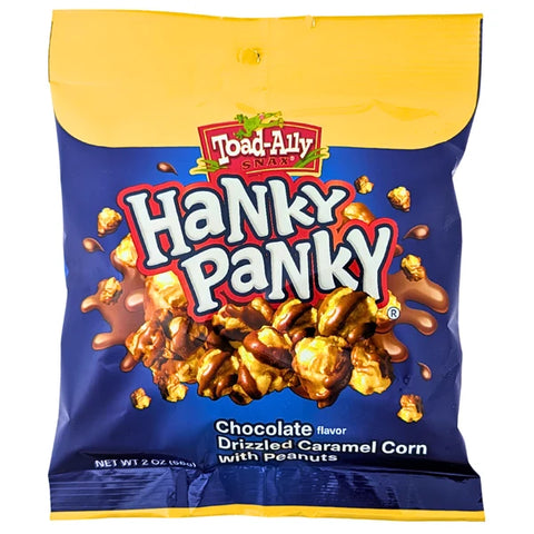 Toad-Ally Hank Panky Chocolate Drizzled Caramel Corn with Peanuts 56g