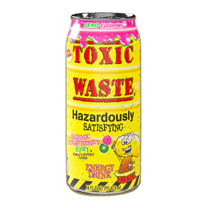 Toxic Waste Seismic Strawberry Kiwi Energy Drink 473ml - Candy Mail UK