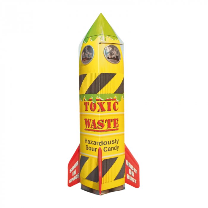 Toxic Waste Sour Candy Rocket 126g - Candy Mail UK