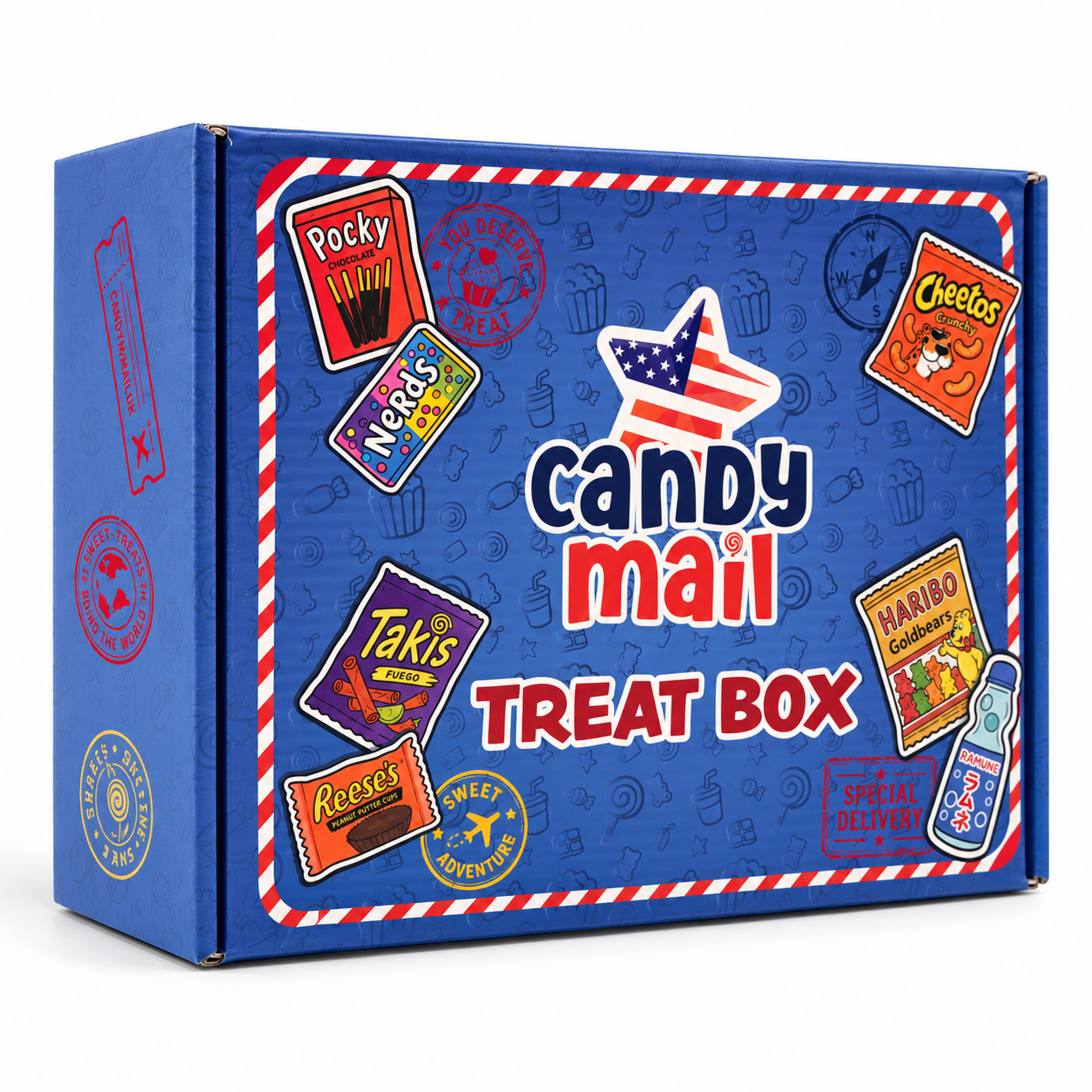 Candymail Treat Gift Box upgrade angled view