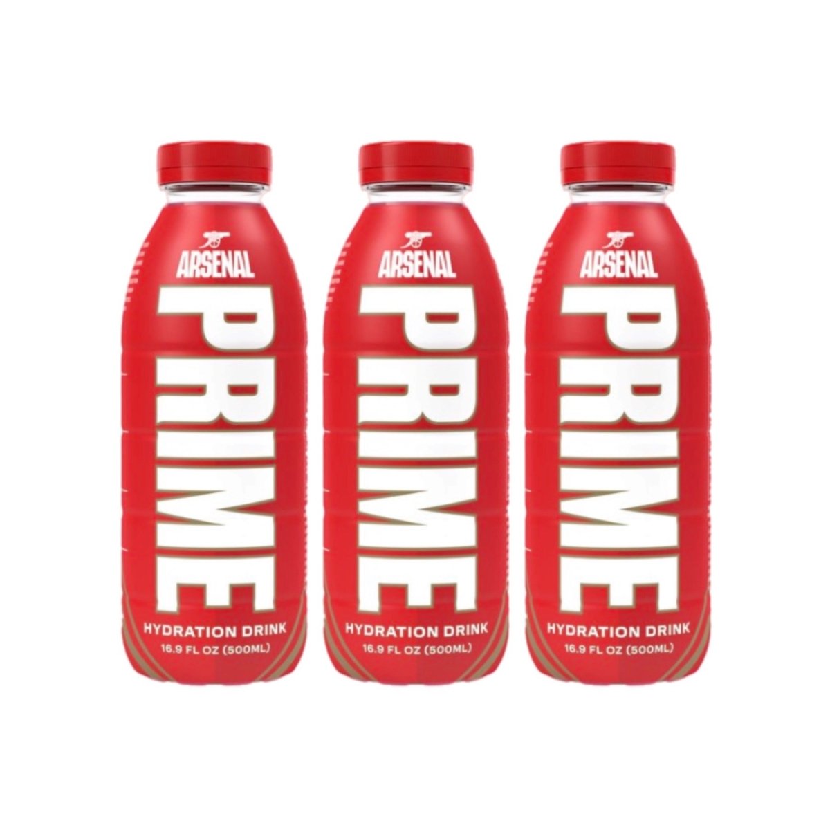 Triple Pack Arsenal Prime Hydration By Logan Paul x KSI- (Pre-Order) 500ml - Candy Mail UK