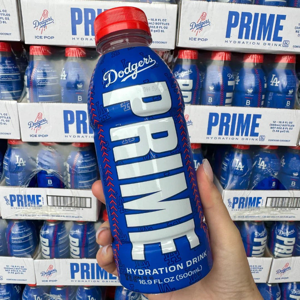 Twin Pack LA Dodgers Blue Limited Edition Prime Hydration 500ml - Candy Mail UK