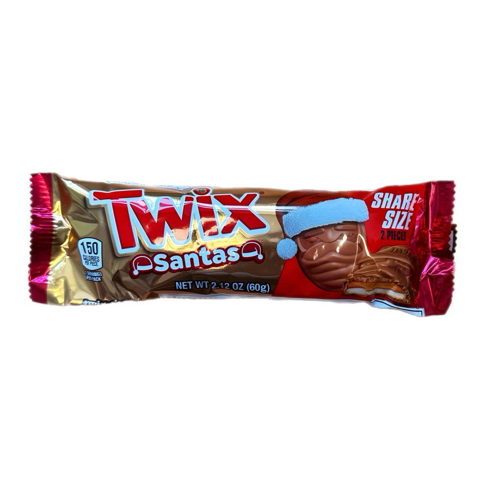 Twix Caramel Santas Share Size 60g - Candy Mail UK