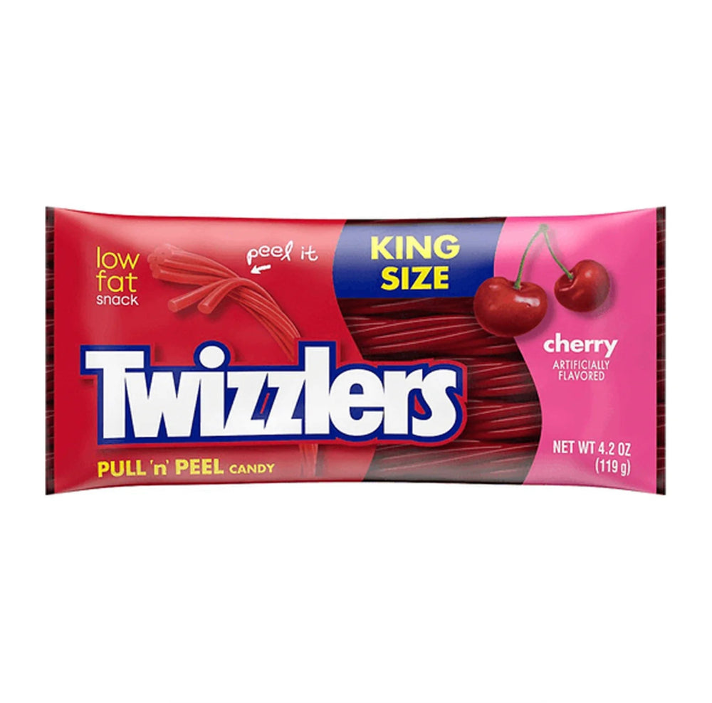 Twizzlers Cherry Kingsize 119g - Candy Mail UK