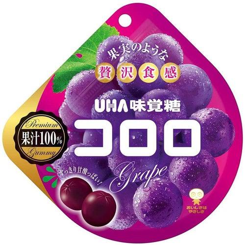 Uha Mikakuto Kororo Red Grape Flavoured Gummy 40g Best Before (November 2024) - Candy Mail UK