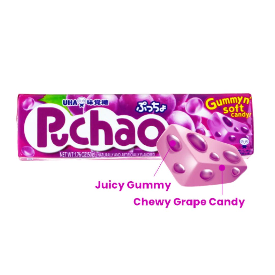 UHA Puchao Grape Soft Candy 50g - Candy Mail UK