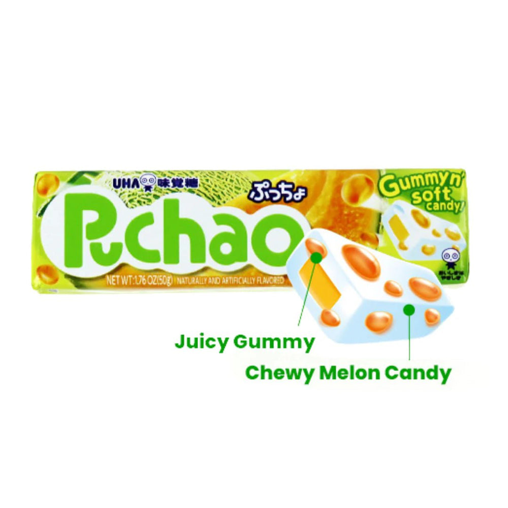 UHA Puchao Melon Soft Candy 50g - Candy Mail UK