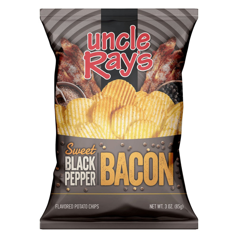 Uncle Ray's Sweet Black Pepper Bacon Chips 85g - Candy Mail UK