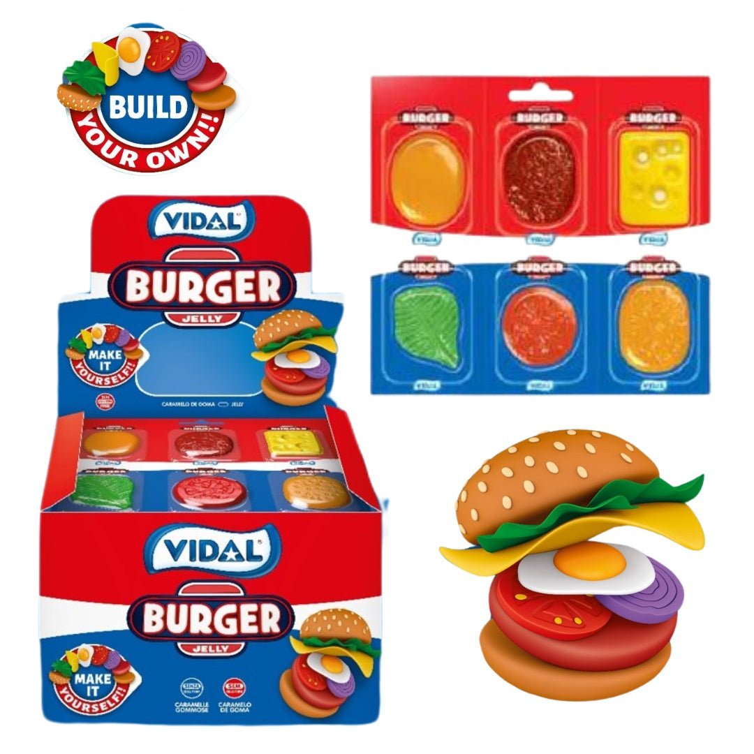 Vidal DIY Burger Jelly Kit - Candy Mail UK