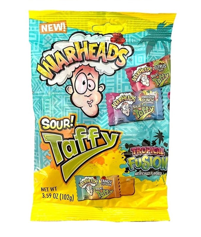 Warhead Sour Taffy Tropical Fusion 102g - Candy Mail UK