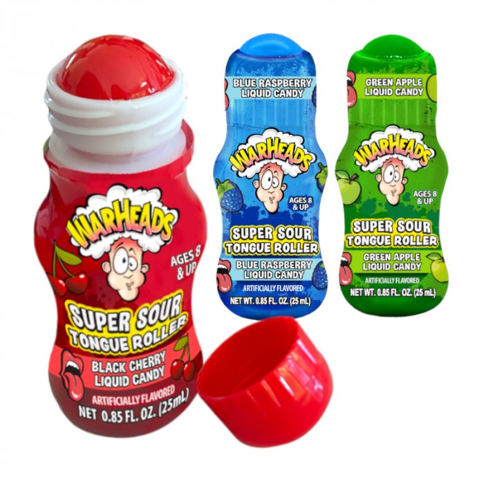 Warhead Super Sour Tongue Roller Liquid Candy 25ml - Candy Mail UK