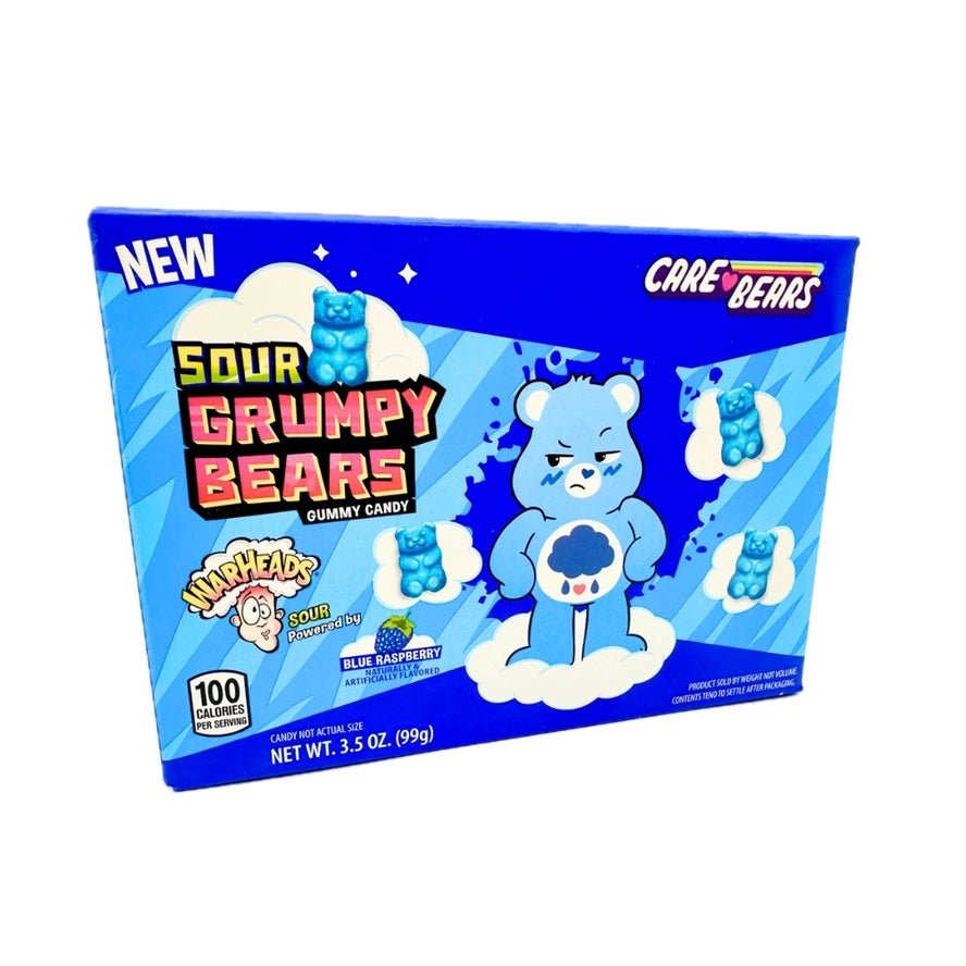 Warheads & Care Bears Sour Grumpy Bears 99g - Candy Mail UK