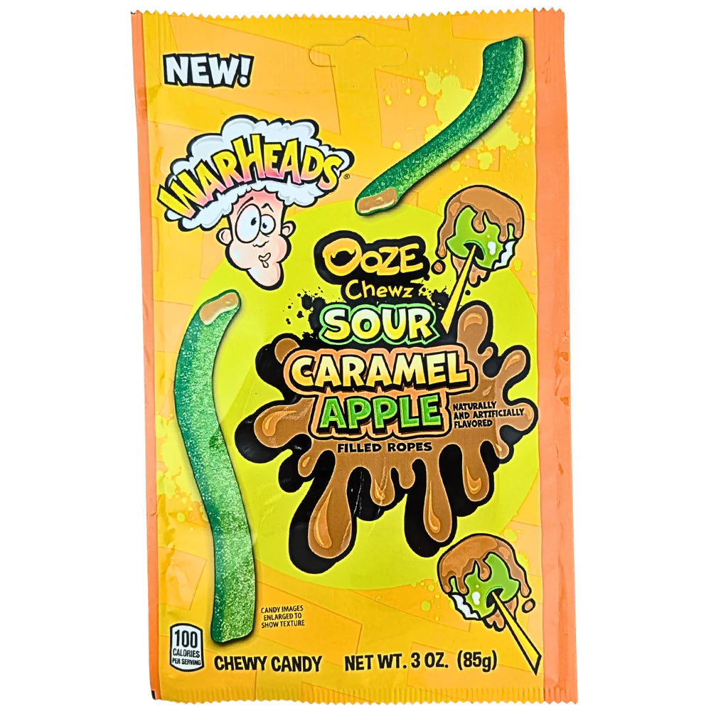 Warheads Ooze Chews Sour Caramel apple 85g