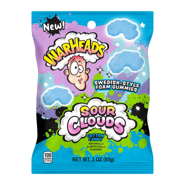 Warheads Sour Clouds Cotton Candy 85g – Candymail UK