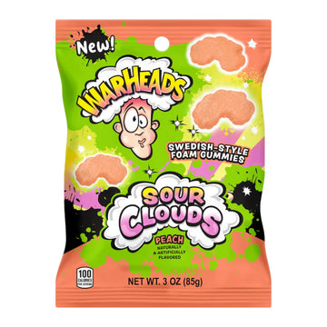 Warheads Sour Clouds Peach 127g