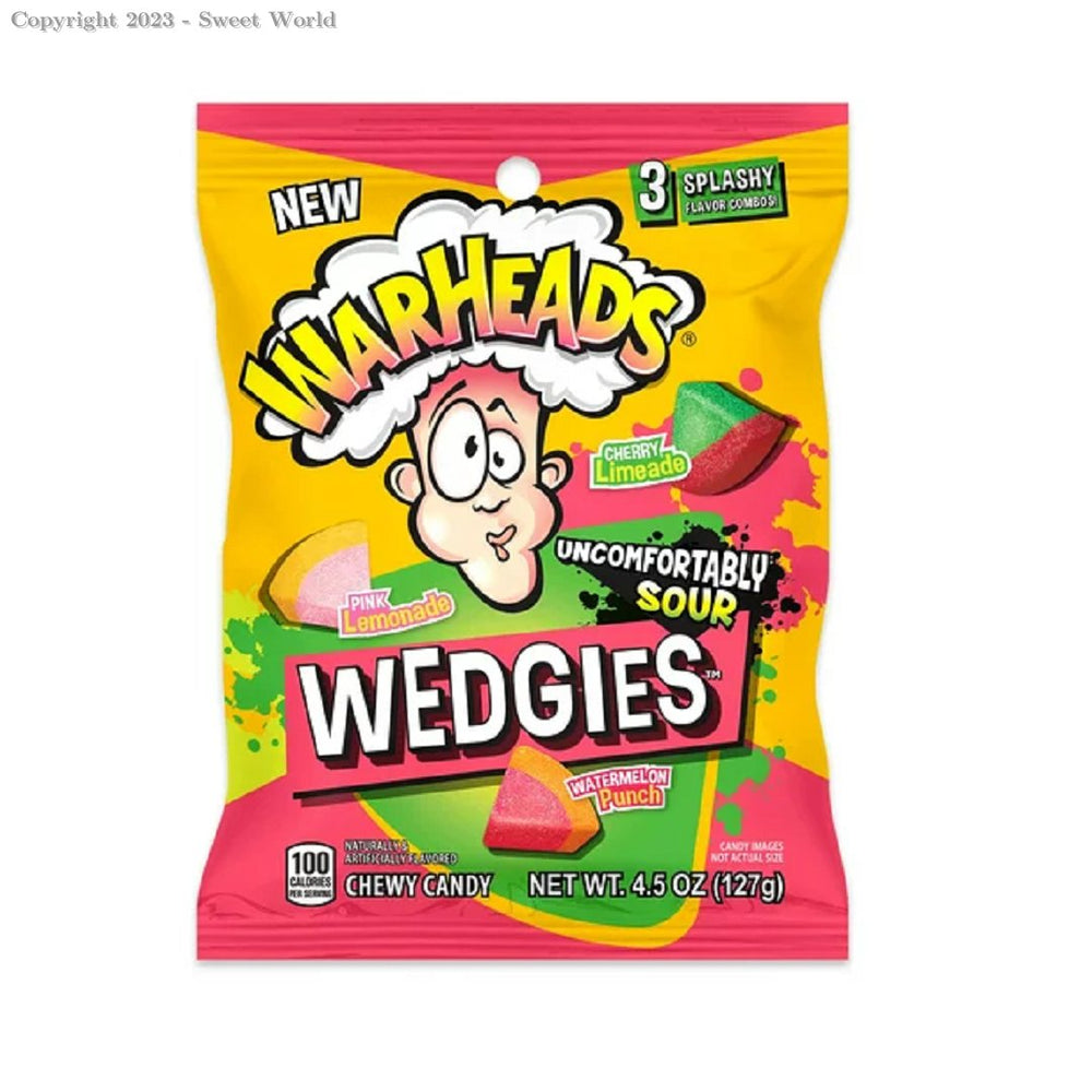 Warheads Wedgies Pink Lemonade 99g - Candy Mail UK