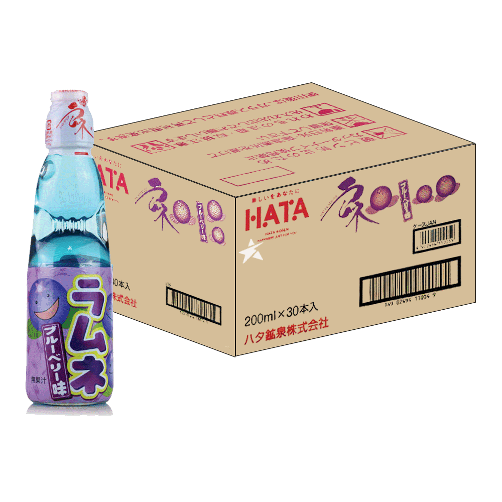 Wholesale Blueberry Ramune Soda 30 x 200ml - Candy Mail UK