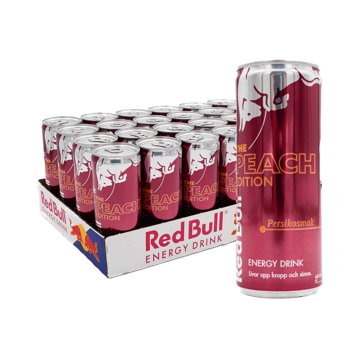 Wholesale Case Red Bull Peach Edition (Sweden) 24 x250ml - Candy Mail UK