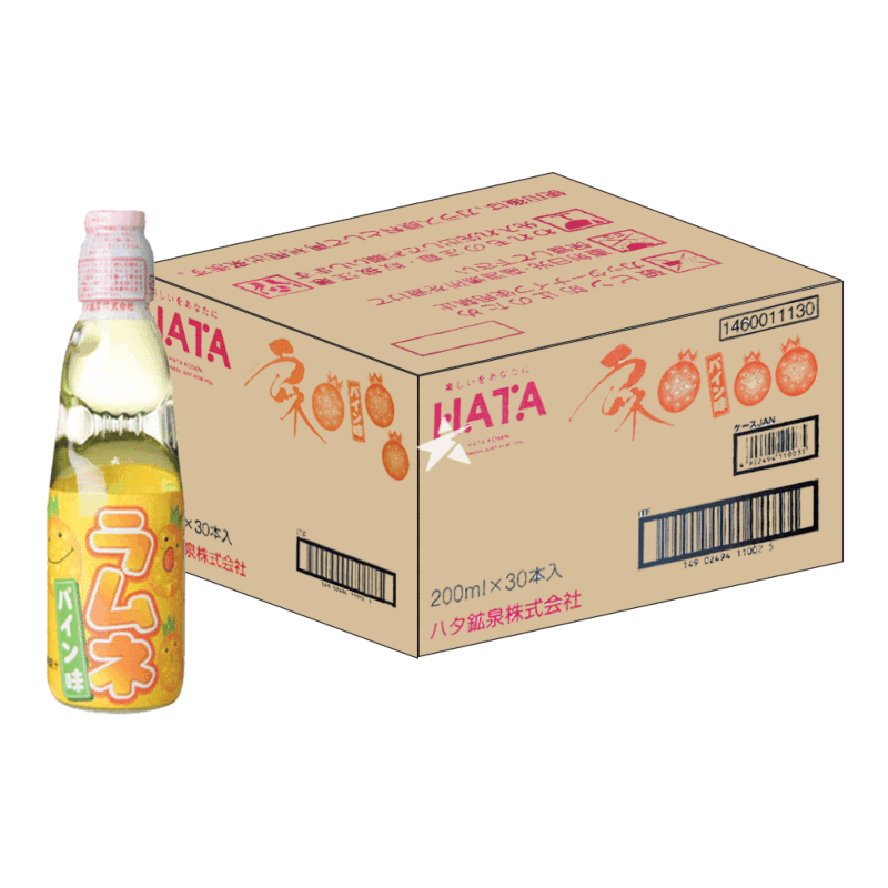 Wholesale Pineapple Ramune Soda 30 x 200ml - Candy Mail UK