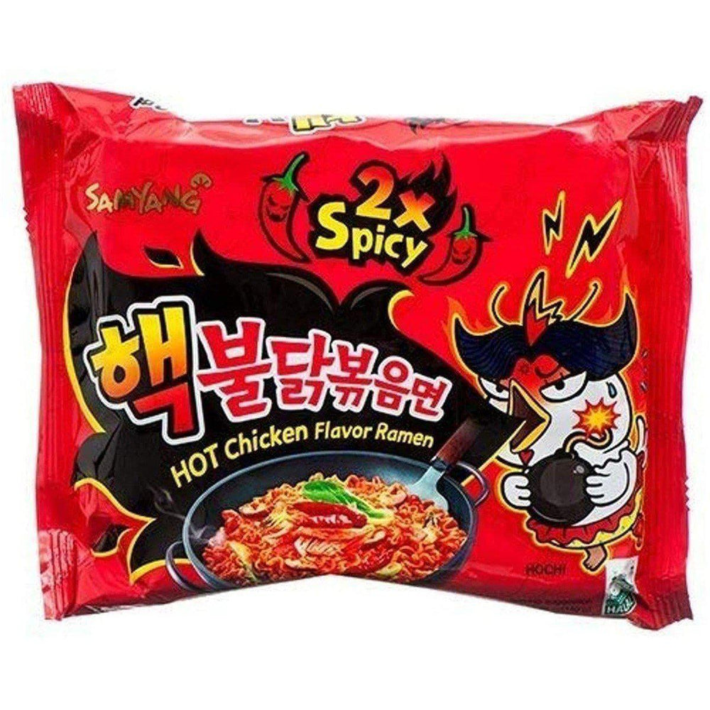 Wholesale Samyang Buldak Hot Chicken Ramen Snack 2x Spicy 5 Pack x 140g - Candy Mail UK