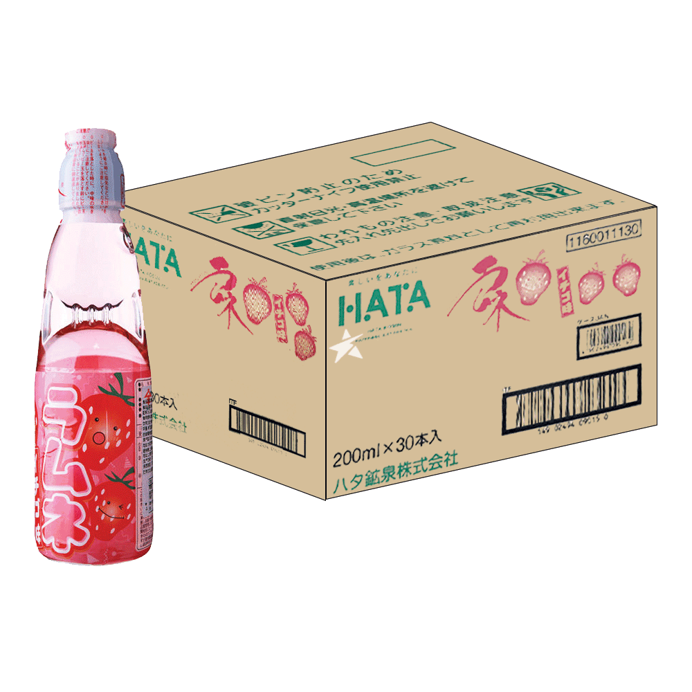 Wholesale Strawberry Ramune Soda 30 x 200ml - Candy Mail UK
