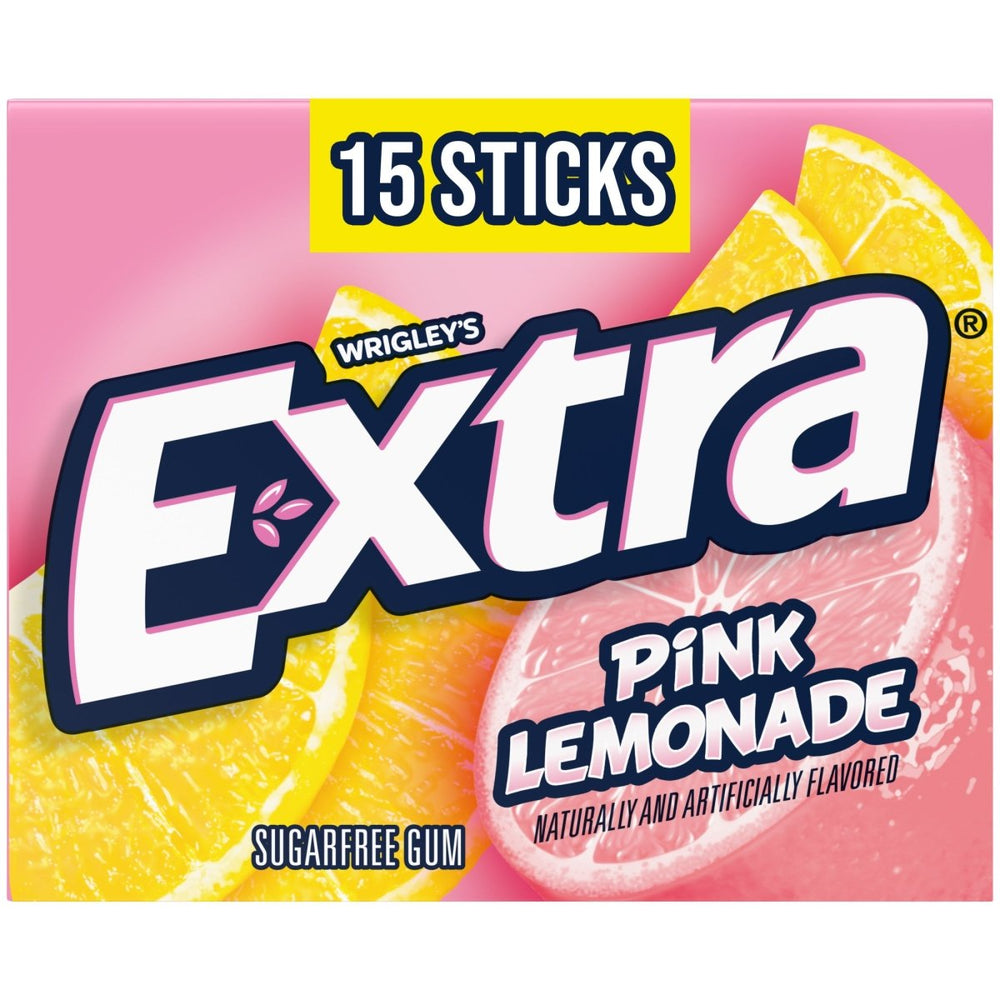 Wrigley's Pink Lemonade Gum 15pc - Candy Mail UK