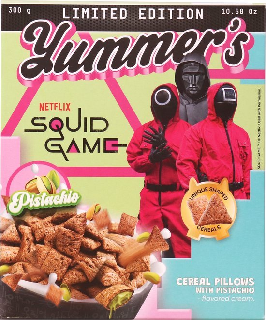 Yummer’s Squid Game Pistachio Cereal 300g - Candy Mail UK