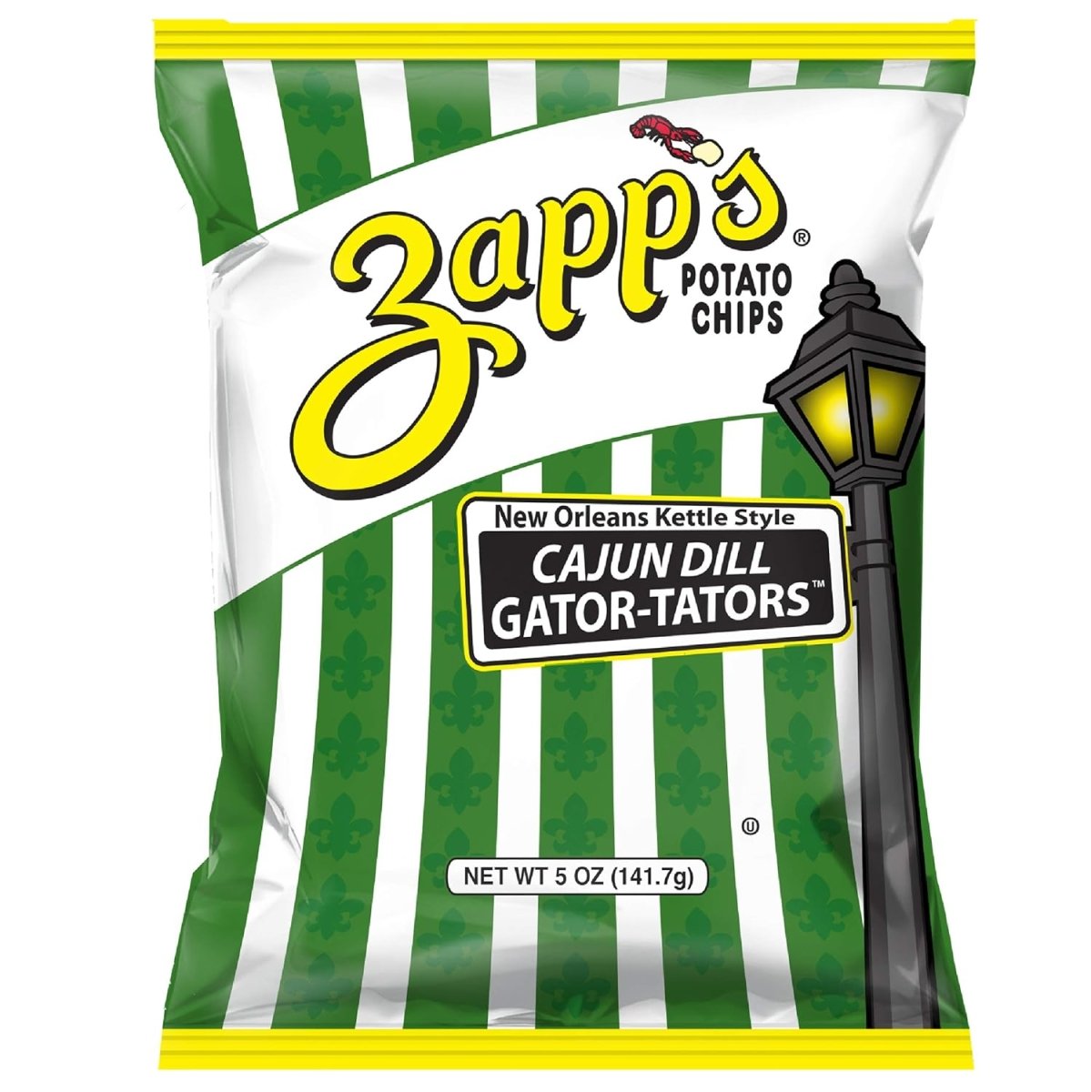 Zapp’s Cajun Dill Gator-Tator Potato Chips 56g - Candy Mail UK