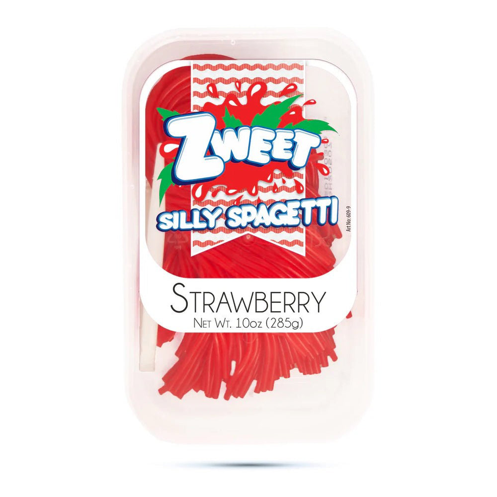 Zweet Silly Spaghetti Strawberry 285g - Candy Mail UK