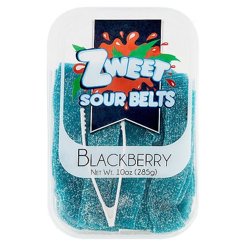 Zweet Sour Blackberry Belts 285g - Candy Mail UK