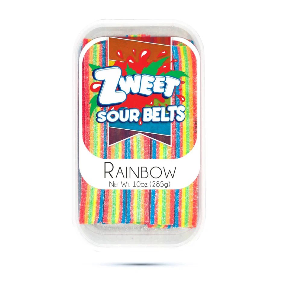 Zweet Sour Rainbow Belts 285g - Candy Mail UK