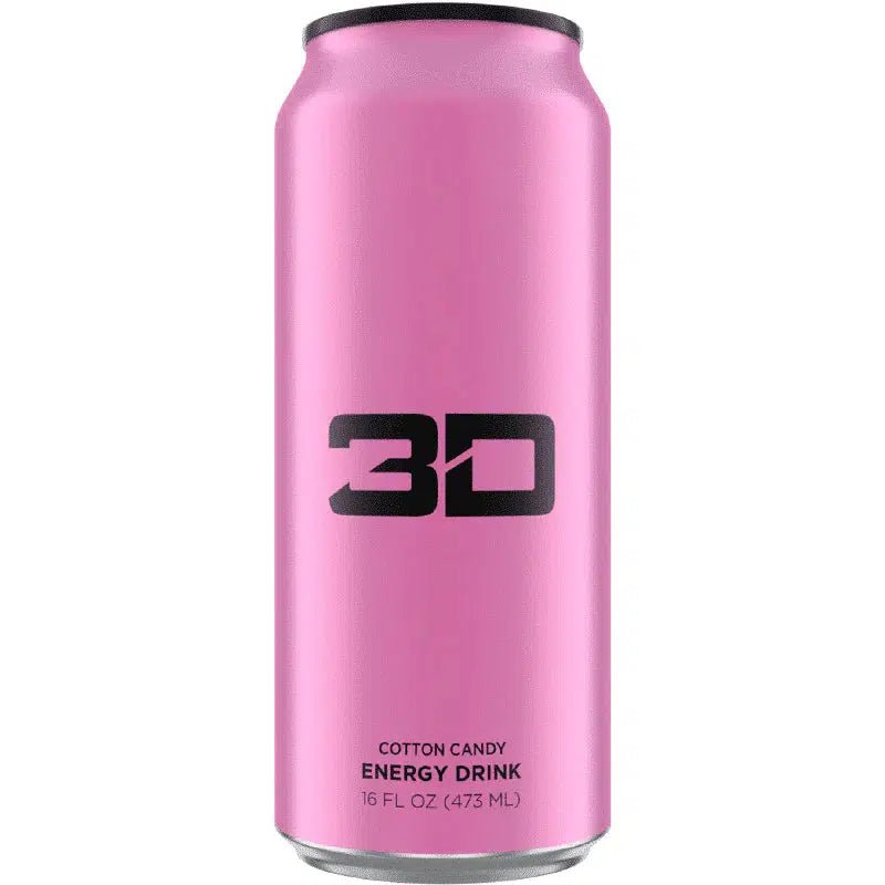 3D Energy Cotton Candy Flavour 473ml - Candy Mail UK