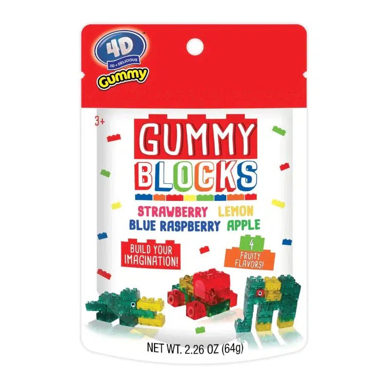 4D Gummy Blocks 64g - Candy Mail UK