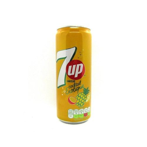 7-Up Exotique Cocktail Non Alcoholic Soda (France) 330ml - Candy Mail UK