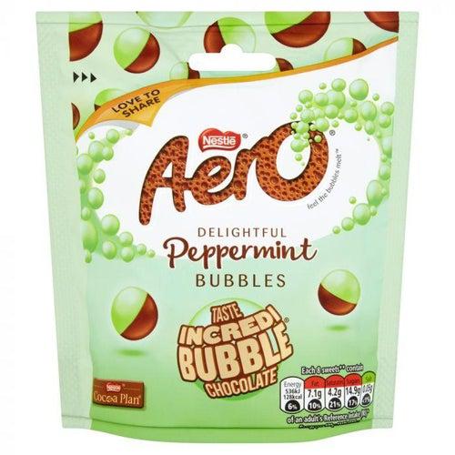 Aero Bubbles Peppermint Mint Chocolate Sharing Pouch 92g - Candy Mail UK